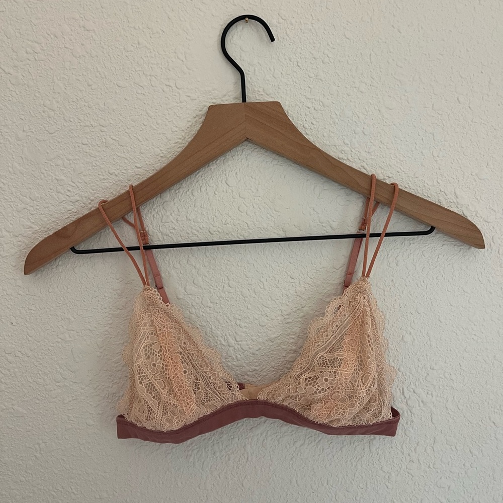 Urban Outfitters Blush and Mauve Bralette | Small